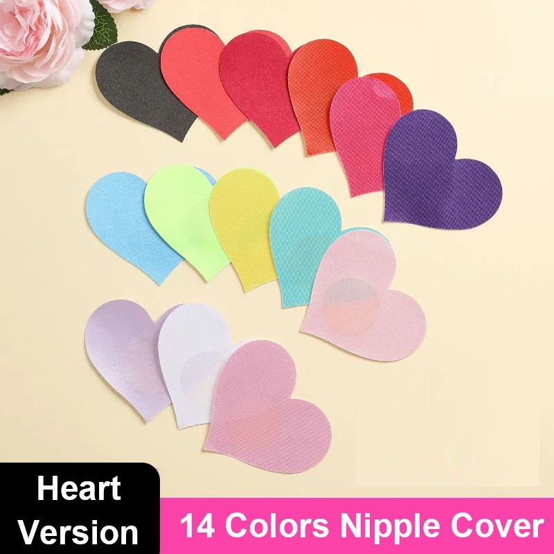 10 Colors Disposable Poly Sati - Nipple Cover Pasties 评论和价格